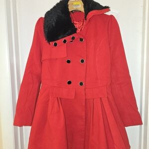 Red Girls Coat